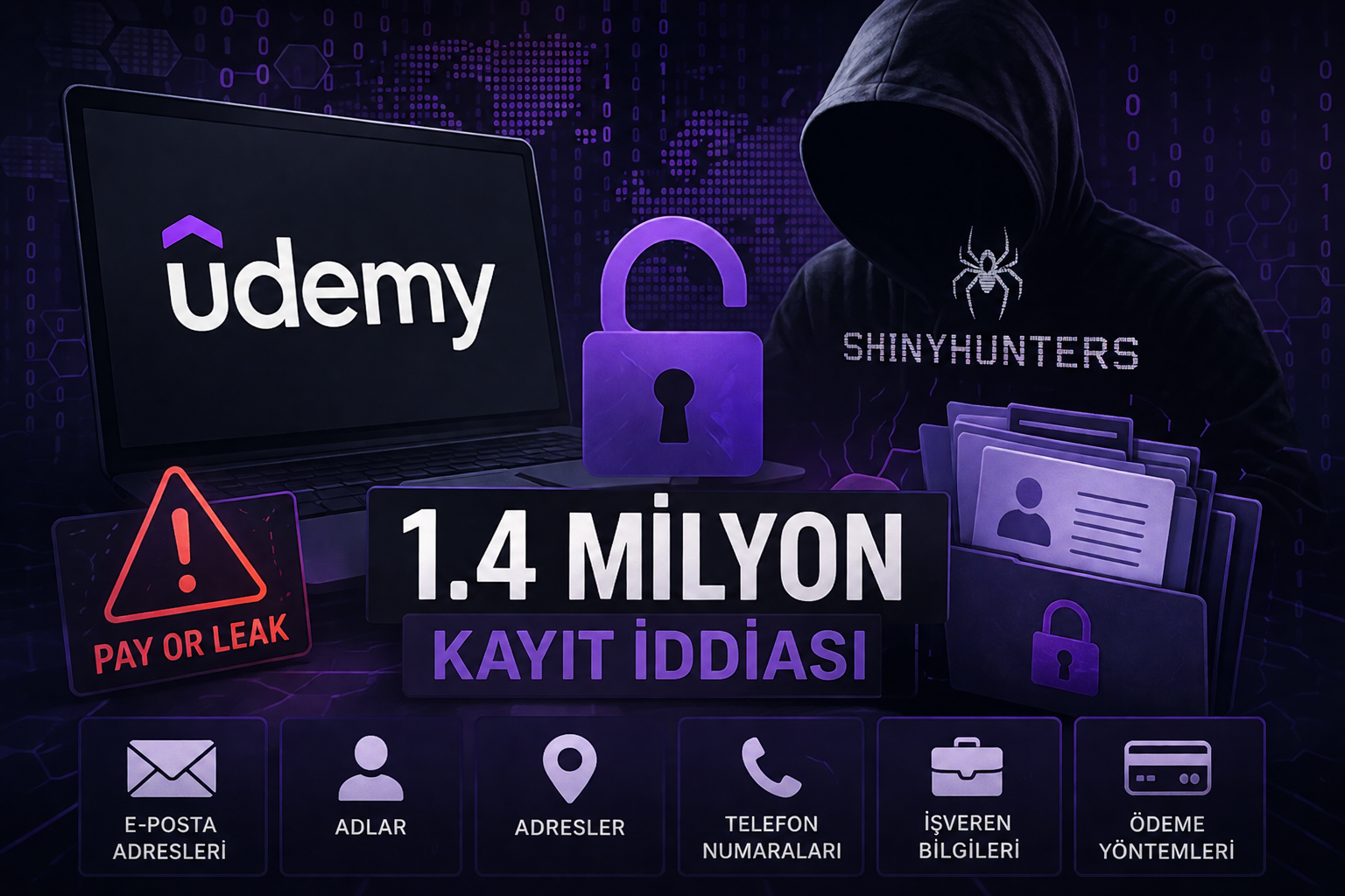 Udemy’ye Yönelik Sızıntı İddiası: 1.4 Milyon Kayıt Gündemde
